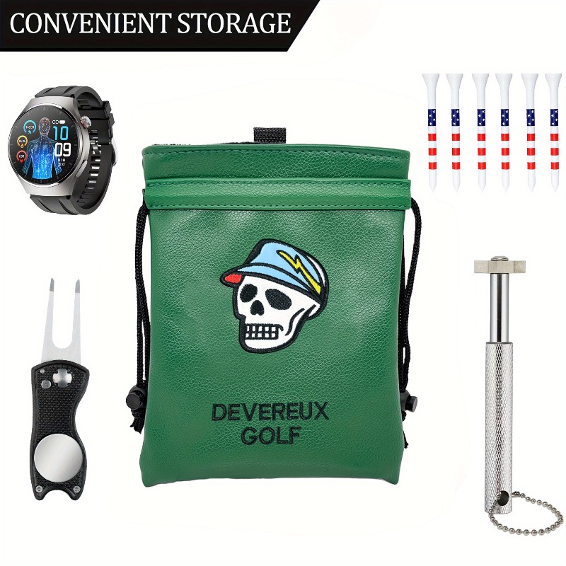 Sac portable vert pour objets  - Golf Equipment Drawing avis et prix